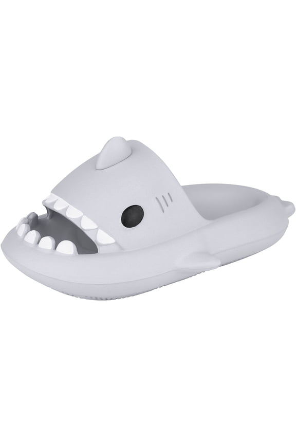 Unisex Shark Slippers Soft Cloud Slides Platform Men Women Shower Slippers Beach Water Shoes Lightweight Non-Slip