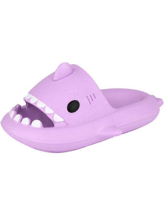 Unisex Shark Slippers Soft Cloud Slides Platform Men Women Shower Slippers Beach Water Shoes Lightweight Non-Slip