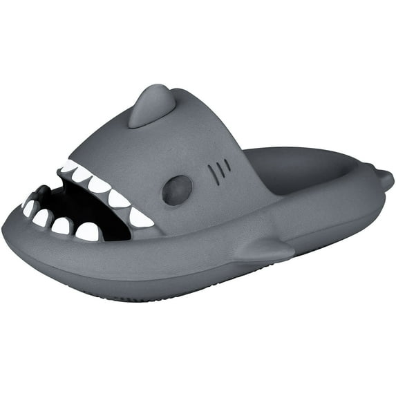 Unisex Shark Slippers Soft Cloud Slides Platform Men Women Shower Slippers Beach Water Shoes Lightweight Non-Slip