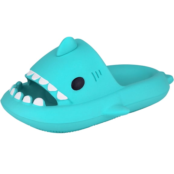 Unisex Shark Slippers Soft Cloud Slides Platform Men Women Shower Slippers Beach Water Shoes Lightweight Non-Slip