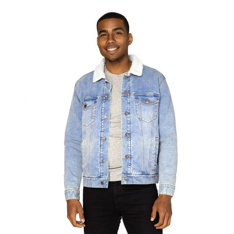 3xl sherpa lined denim jacket sales