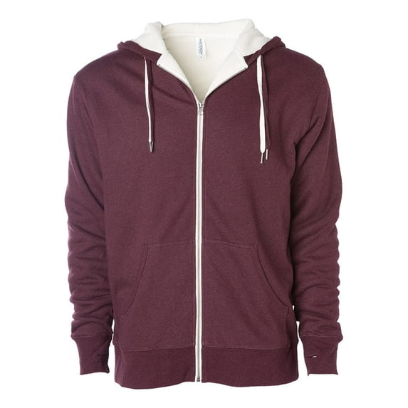 Unisex Sherpa-Lined Hooded Sweatshirt