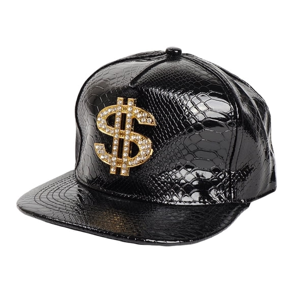 Unisex Shiny Skin Baseball Caps With Embroidered Sign
