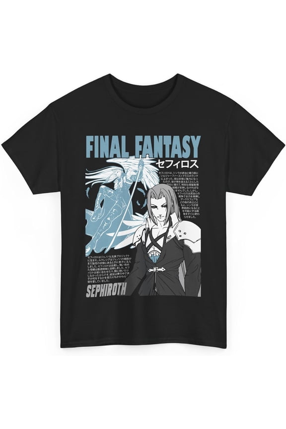 Unisex Shirt Ff7 Tee Starry Birthday Night Cotton Final Sleeve Fantasy Friends VII Remake Cloud Strife T-Shirt Gift