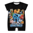 thumbnail image 1 of Unisex Short Sleeve Italian Animal Brainro Bodysuits Multi-size Outfit 3-24 Months Shower Gift, 1 of 8