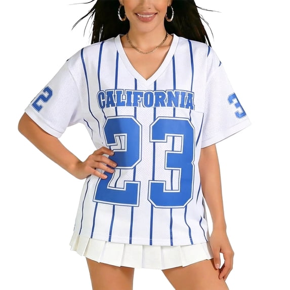Unisex Short Sleeve Shirts 2026 World Cup Vintage Graphic Tee Y2K V Neck Fashion Number Print Summer Tops