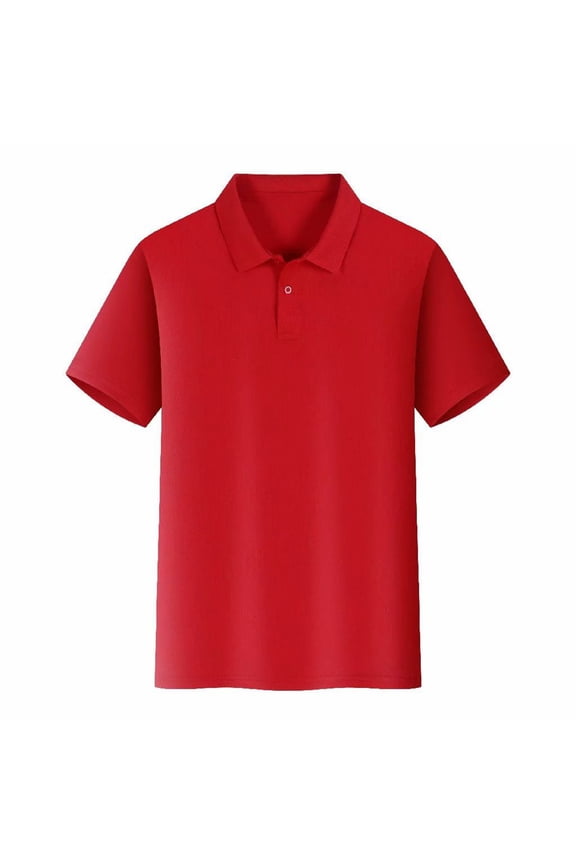 Unisex Short Sleeve Polo Shirts Classic Solid Color Work Uniforms Breathable Pique Knit Tops for Business Office and Teamwear