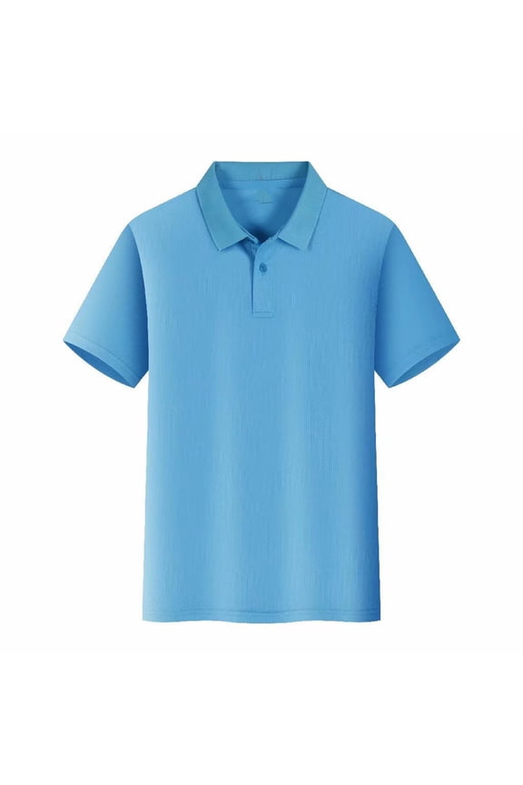 Unisex Short Sleeve Polo Shirts Classic Solid Color Work Uniforms Breathable Pique Knit Tops for Business Office and Teamwear