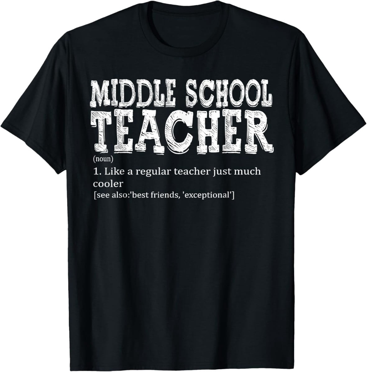 Unisex Short Sleeve Tee Teacher Appreciation Definition Middle School ...