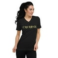 thumbnail image 1 of Unisex Short Sleeve V-Neck T-Shirt, 1 of 1