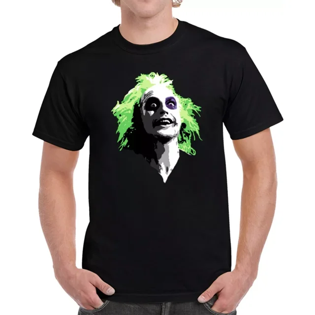 Unisex Short Sleeves Tee Cool Halloween Beetlejuice Big Head Movie T