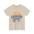 thumbnail image 1 of Unisex Short Sleeves Tee Country Roads Sunset Classic Western Music Fan Shirt for Men and Women, 1 of 2