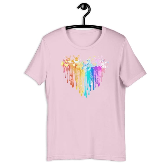 Unisex Short Sleeves Tee Eevee Evolution T-Shirt for Men and Women, up to Size 4XL-TH39232