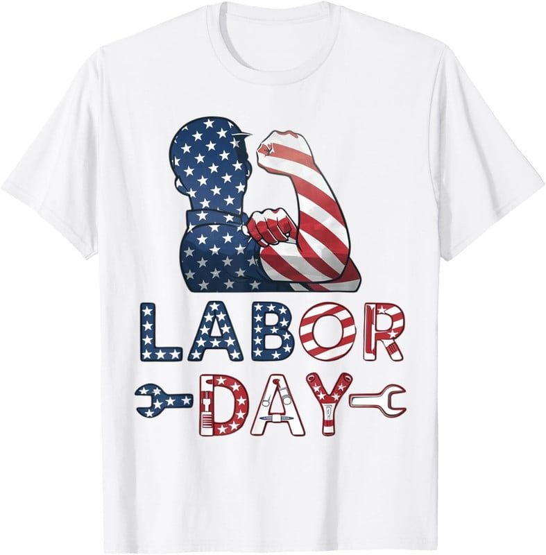 Unisex Short Sleeves Tee Labor Day Proud Union Members Labor Union