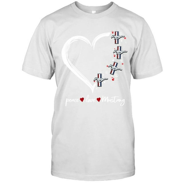 Unisex Short Sleeves Tee MustangUnisex TShirt for Men and Women, up