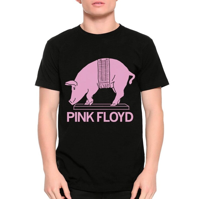 Unisex Short Sleeves Tee Pink Floyd Pig TShirt, Men'S And Women'S for