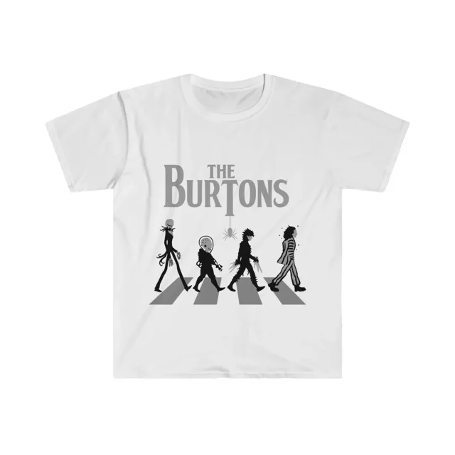 Unisex Short Sleeves Tee Tim Burton Beetlejuice Walking TShirt Short