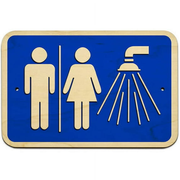 Unisex Shower Sign