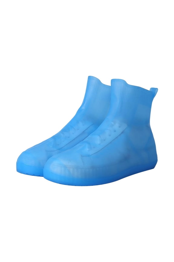 Unisex Silicone Rain Shoe Covers Thickened WearResistant Waterproof OvershoesNonSlip Reusable Portable Shoe Protectors For Outdoor WalkingCycling Garden