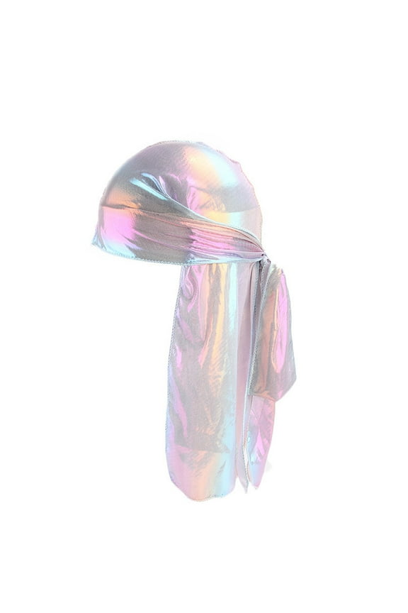 Unisex Silk Polyester Durag Head Wrap Soft Breathable Multi Use Outdoor Riding Sun Protection Bonnet Cap