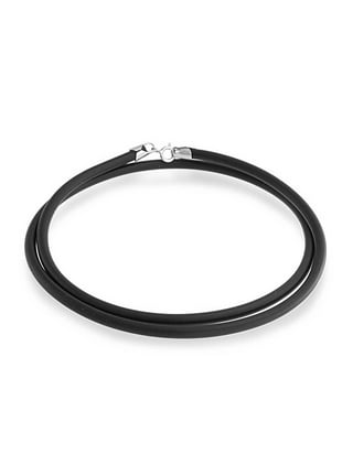 BlueRica Crystal Quartz Pendant on Adjustable Black Rope Cord Necklace