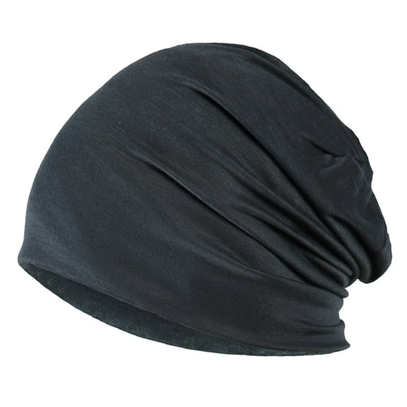 Unisex Skull Solid Color Cap Long Baggy Hip-hop Spring Fall Hat For Outdoor Activities