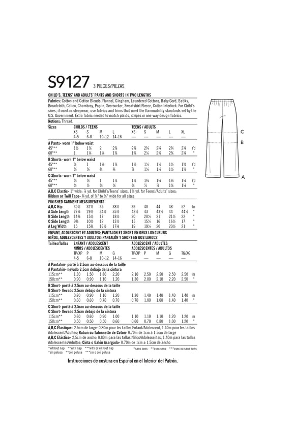 Unisex Sleepwear-XS-L/XS-XL