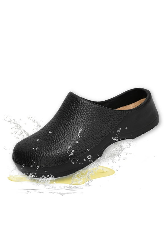 Unisex Slip-Resistant Chef Shoes - Oil & Water Proof Kitchen Work Shoes for Men/Women, Non-Slip Restaurant Shoes Lightweight Safety Footwear for Crews