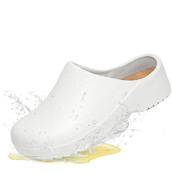 Unisex Slip-Resistant Chef Shoes - Oil & Water Proof Kitchen Work Shoes for Men/Women, Non-Slip Restaurant Shoes Lightweight Safety Footwear for Crews