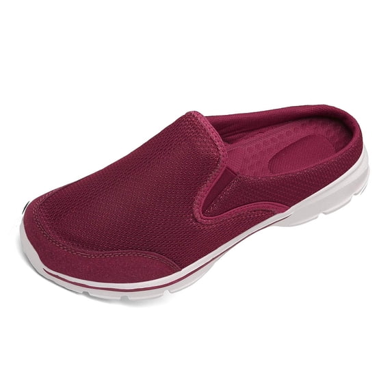 Unisex Casual Clog House Slippers, Slip-On Walking Mules with Breathable Mesh & Cushioned EVA Sole for Indoor & Outdoor Daily Use