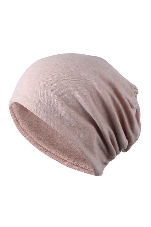 Unisex Slouch Hat Slouchy Skate Outdoor Running Beanie Turban Skull Cap , Khaki