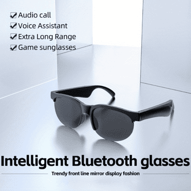 Unisex Smart Sunglasses Polarized , Smart Glasses Touch Audio Glasses for  Adult  , Black