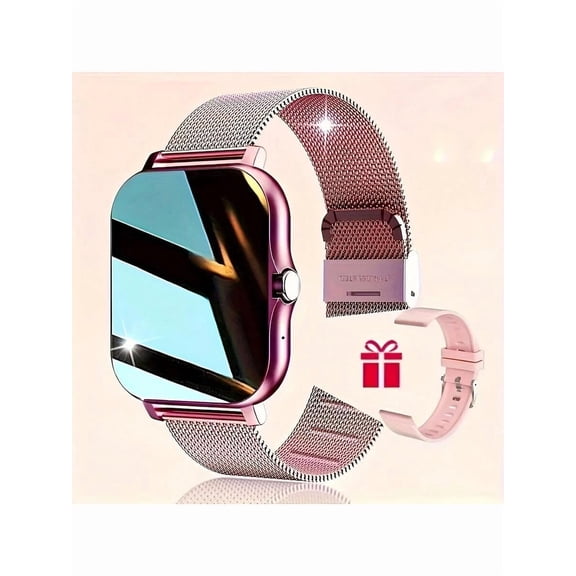 Unisex Smart Watch – 1.83" TFT Display, USB Rechargeable | Wireless Calling, Message Reminder, Remote Camera/Music | TPU + Steel + Silicone Straps, Outdoor Sports Use