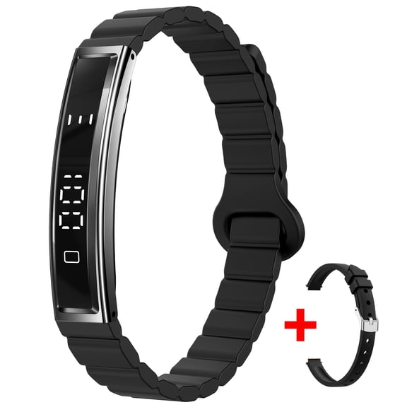 Unisex Smart Wristband Fitness Tracker - Touch Display, Multi-Sport Modes, Health/Sleep/Stress Monitor, Period Tracker, Ideal Gift