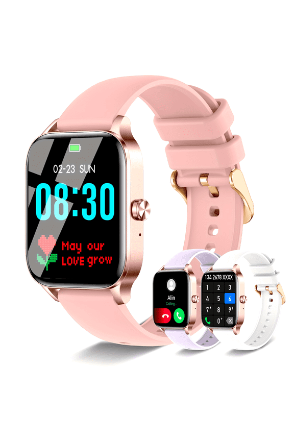 Unisex Smartwatch, BT 5.0 Call, Custom Faces, Multi-Sports Modes, iPhone & Android Compatible, Ideal Gift