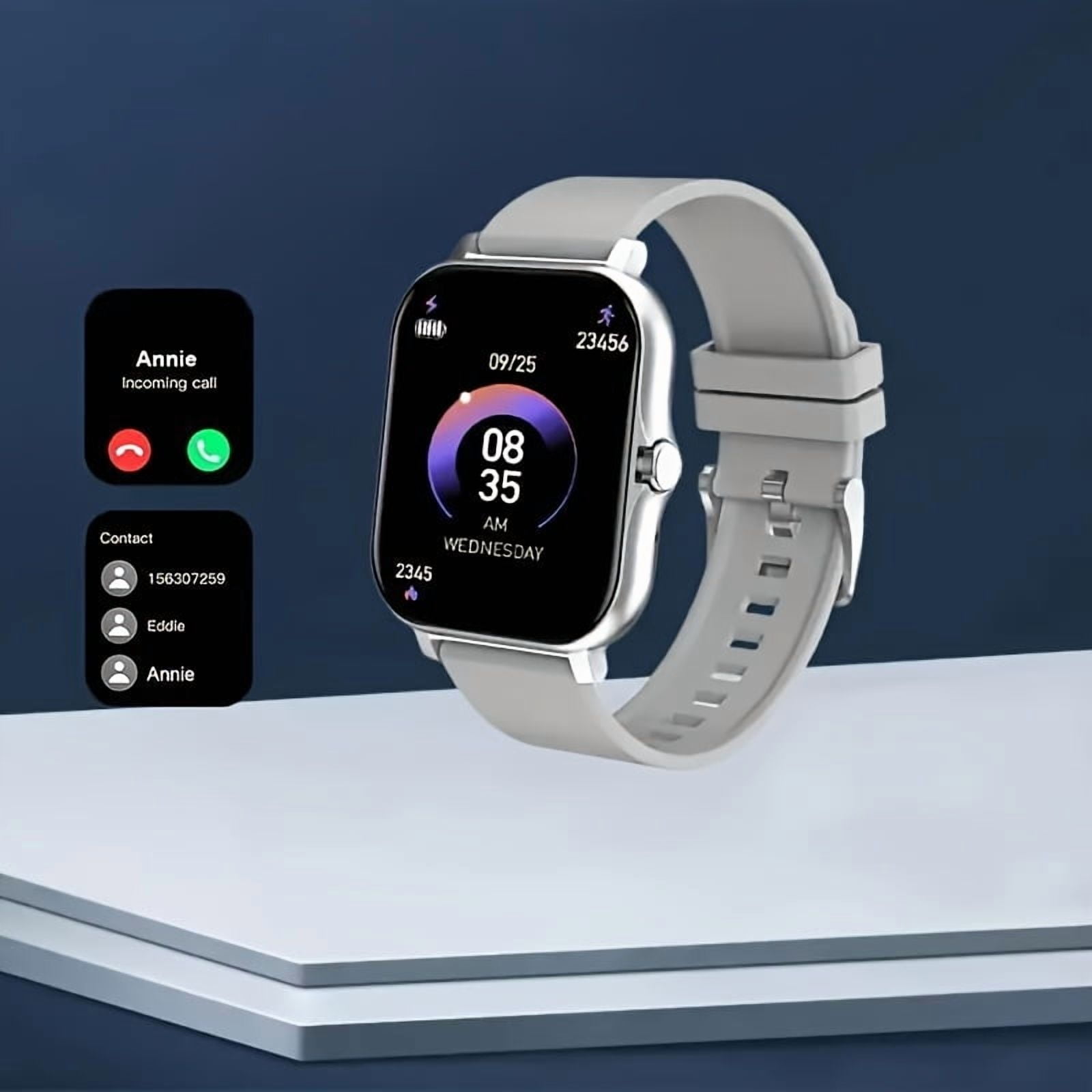 Unisex Smartwatch, Bluetooth 5.3 OLED Screen, Wireless Calling, Music ...