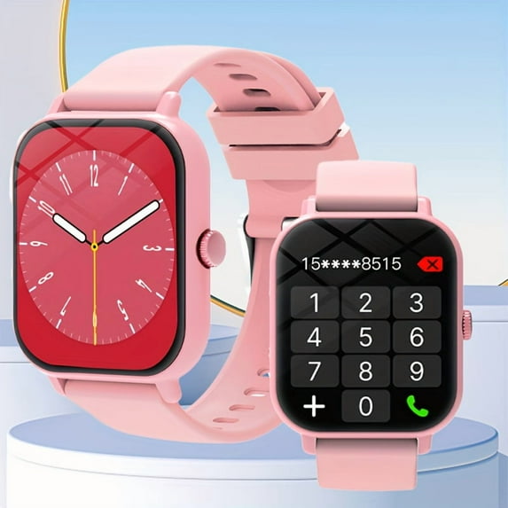 Unisex Smartwatch - Large Display, Compatible with Android & iPhone, Built-in Microphone, Multiple Sports Modes, Easy to Use, Ideal for Outdoor Activities & Holiday Gifts for Men/Women