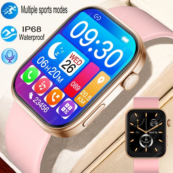 Unisex Smartwatch • Music Control • Multi-strap • Message/Alarm/Sedentary Reminders • Multiple Sports Modes • Diverse Dials • iOS/Android Compatible • Holiday Gift