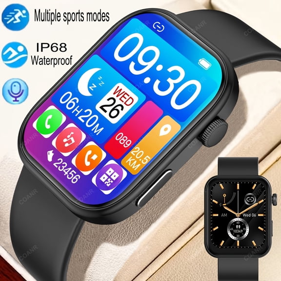 Unisex Smartwatch • Music Control • Multi-strap • Message/Alarm/Sedentary Reminders • Multiple Sports Modes • Diverse Dials • iOS/Android Compatible • Holiday Gift