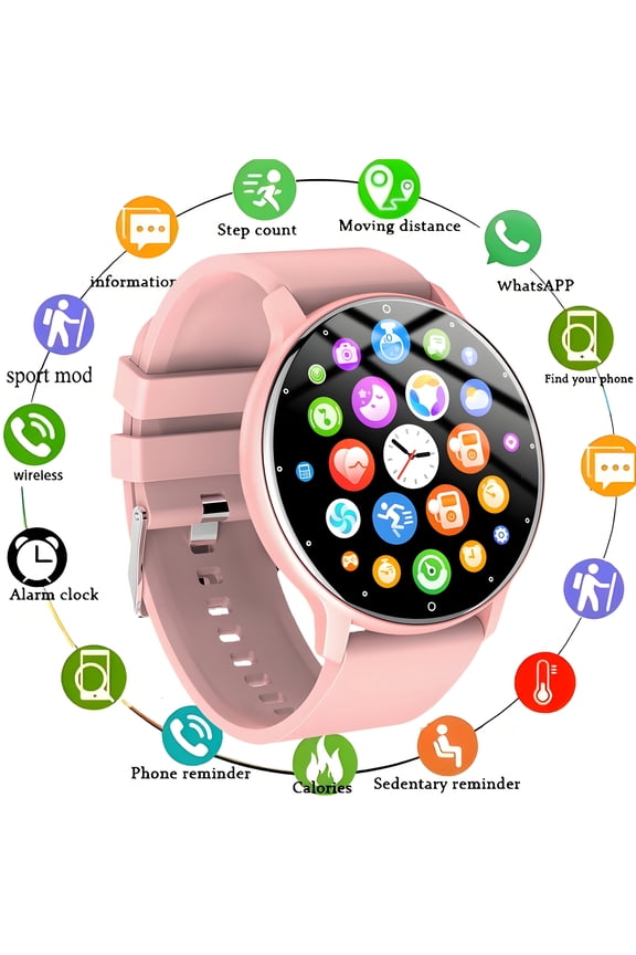 Unisex Smartwatch with 1.28" Display, Fitness Tracker, Sleep Monitor, Step & Distance Counter for Running, Gym & Daily Use
