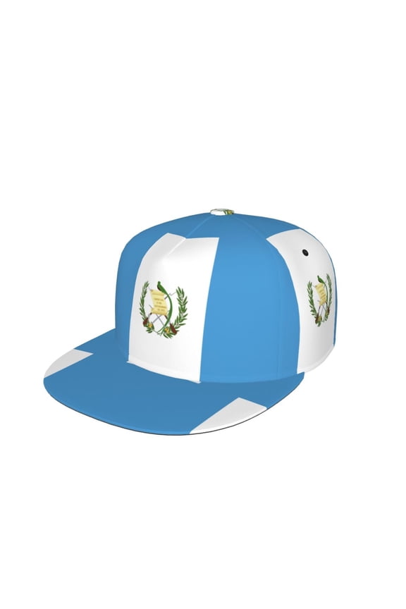 Unisex Snapback Hats Flag Of Guatemala Adjustable Flat Bill Baseball Cap Dancing Hip Hop Cap