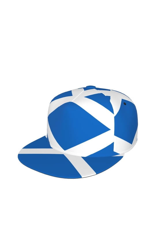 Unisex Snapback Hats Scotland Flag Adjustable Flat Bill Baseball Cap Dancing Hip Hop Cap