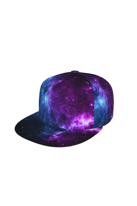 Unisex Snapback Hats Universe Nebula Galaxy Adjustable Flat Bill Baseball Cap Dancing Hip Hop Cap
