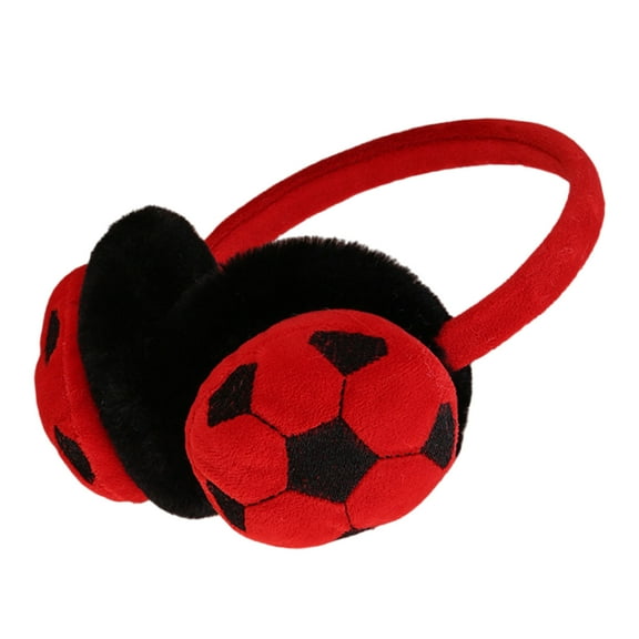 Unisex Soccer Ear Covers Plush Cold Weather Earmuffs Fashionable Ear Muffs for Winter Activity