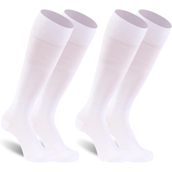 Unisex Soccer Socks, Knee High Solid Baseball Football Sports Team Socks