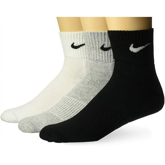 Unisex Socks (Pack of 3) (White, Grey & Black)