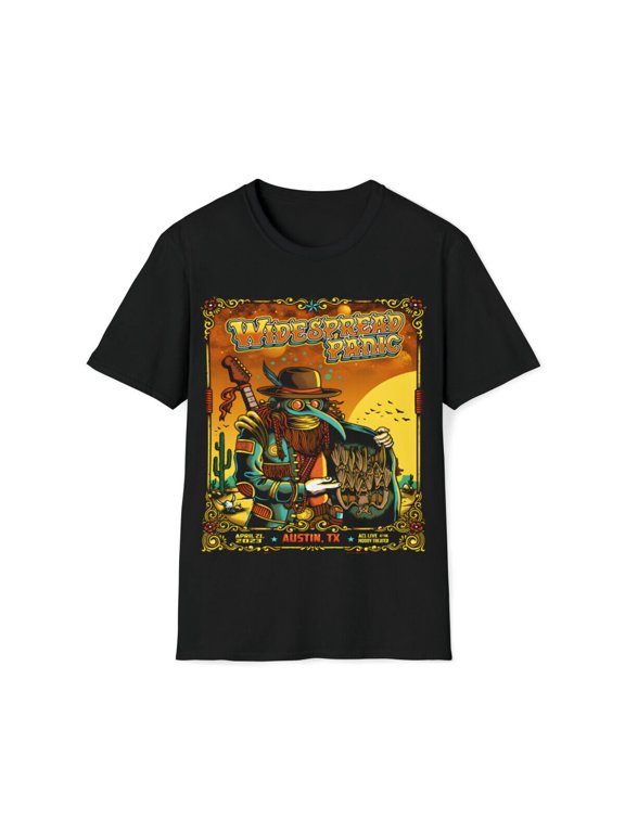 Unisex Soft Cotton T-shirt. Widespread Panic, Austin Texas