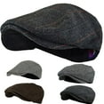 thumbnail image 1 of Unisex Soft Plaid Beret Casual Breathable Winter Warm Comfortable Headwear, 1 of 4