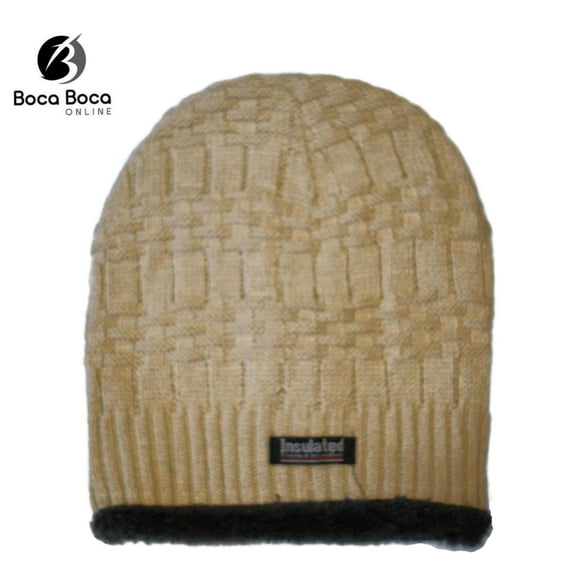 Unisex Soft Warm Winter Insulated Knitted Beanie with Plush Lining WN5692 -2