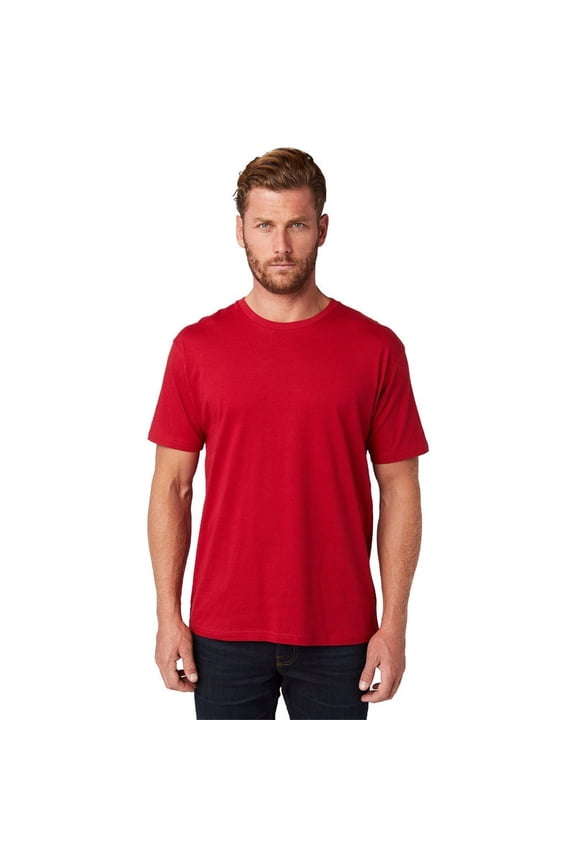 Unisex Soft-washed Short Sleeve Crew Neck T-Shirt 3Pack RED